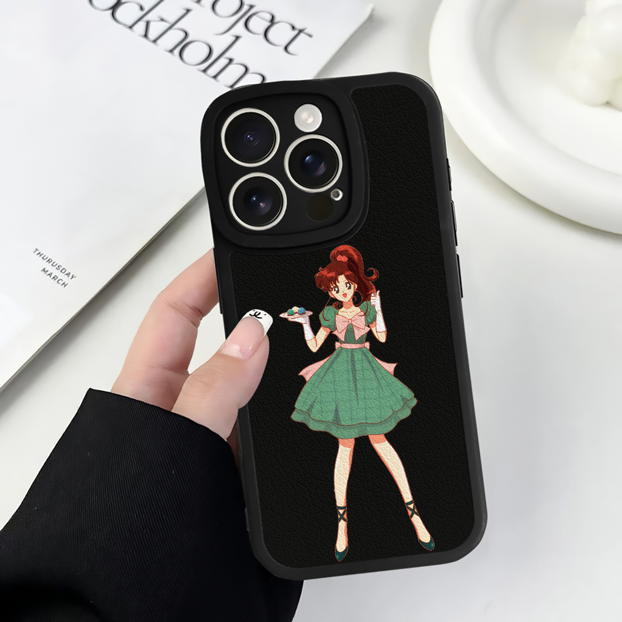 （画像用） 美少女戦士セーラームーン 木野 まこと きの まこと Sailor Moon Kino Makoto （セーラージュピター；Sailor Jupiter） 【iPhone 16シリーズ対応】シリコンスマホケース（レザー調） 材質：シリコン